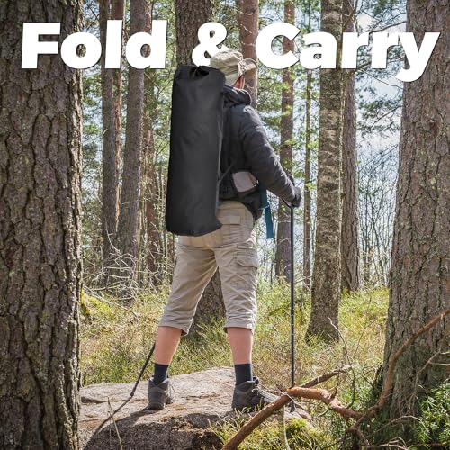 Ainfox Hammock Camping Chair with Footrest, Foldable Portable Rocking Chairs for Adults Outside Swinging Camp with Cup Hol...