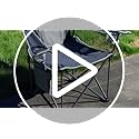 SUNNYFEEL UNNYFEEL Oversized Folding Camping Chair 500 LBS Heavy Duty Lawn Chairs with Portable Folding with Armrest, Cup ...