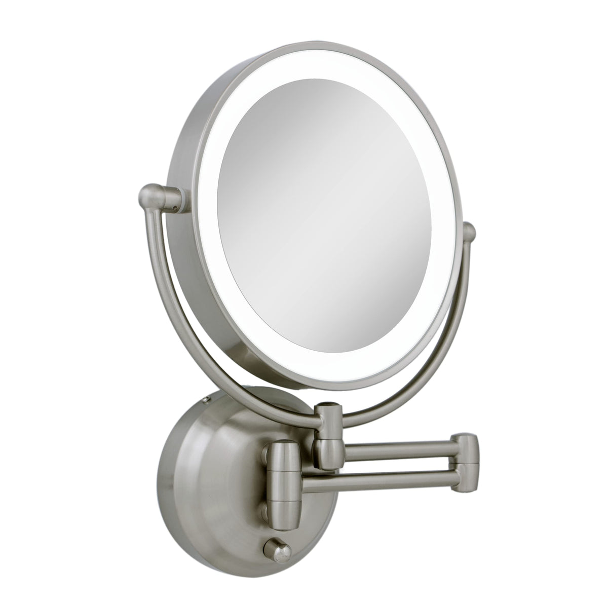 Zadro 11 LED Wall Mounted Makeup Mirror 5X/1X Shaving Mirror Plug in or Battery Operated Vanity Mirrors for Wall (Large | 5X/1X