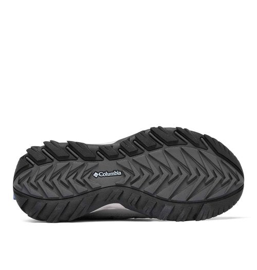 Columbia Womens Strata Trail Low Waterproof, Steam/Eve, 10.5 Wide