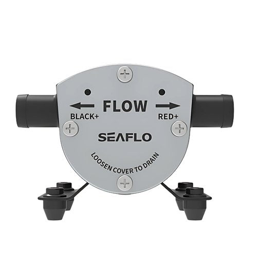 SEAFLO 12V 8.0 GPM Reversible Self-Priming Impeller Bilge/Ballast Pump - Efficient, Durable, and Versatile Boat Pump- 4 Year warranty