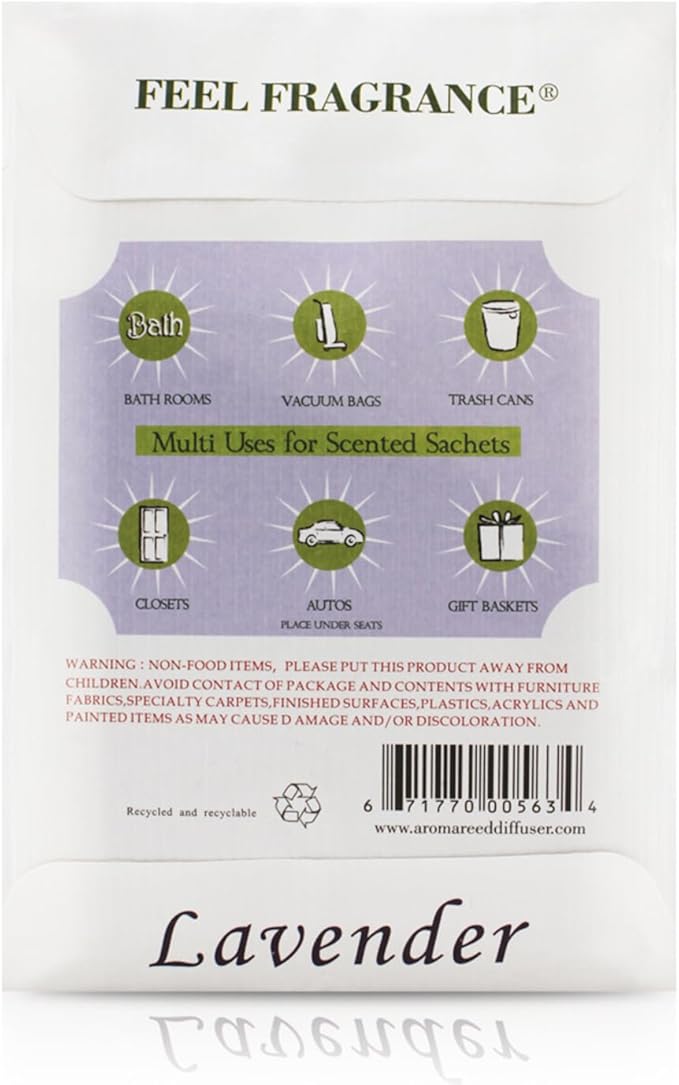 Scented Sachet for Drawers and Closets - Sachet Bags, Lot of 12 (Magnolia)