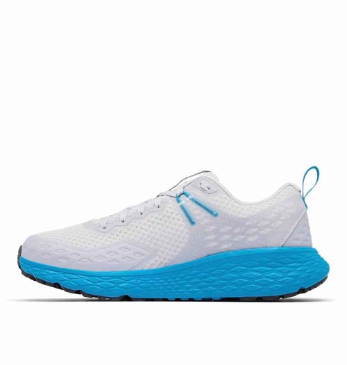 Columbia Men's Konos TRS Outdry Waterproof Shoe, Cumulus Grey/Blue Echo, 8