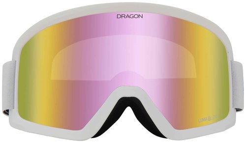 Dragon Unisex DX3 L OTG Snow Sport Goggle - White Frame | Lumalens Pink Ion Lens