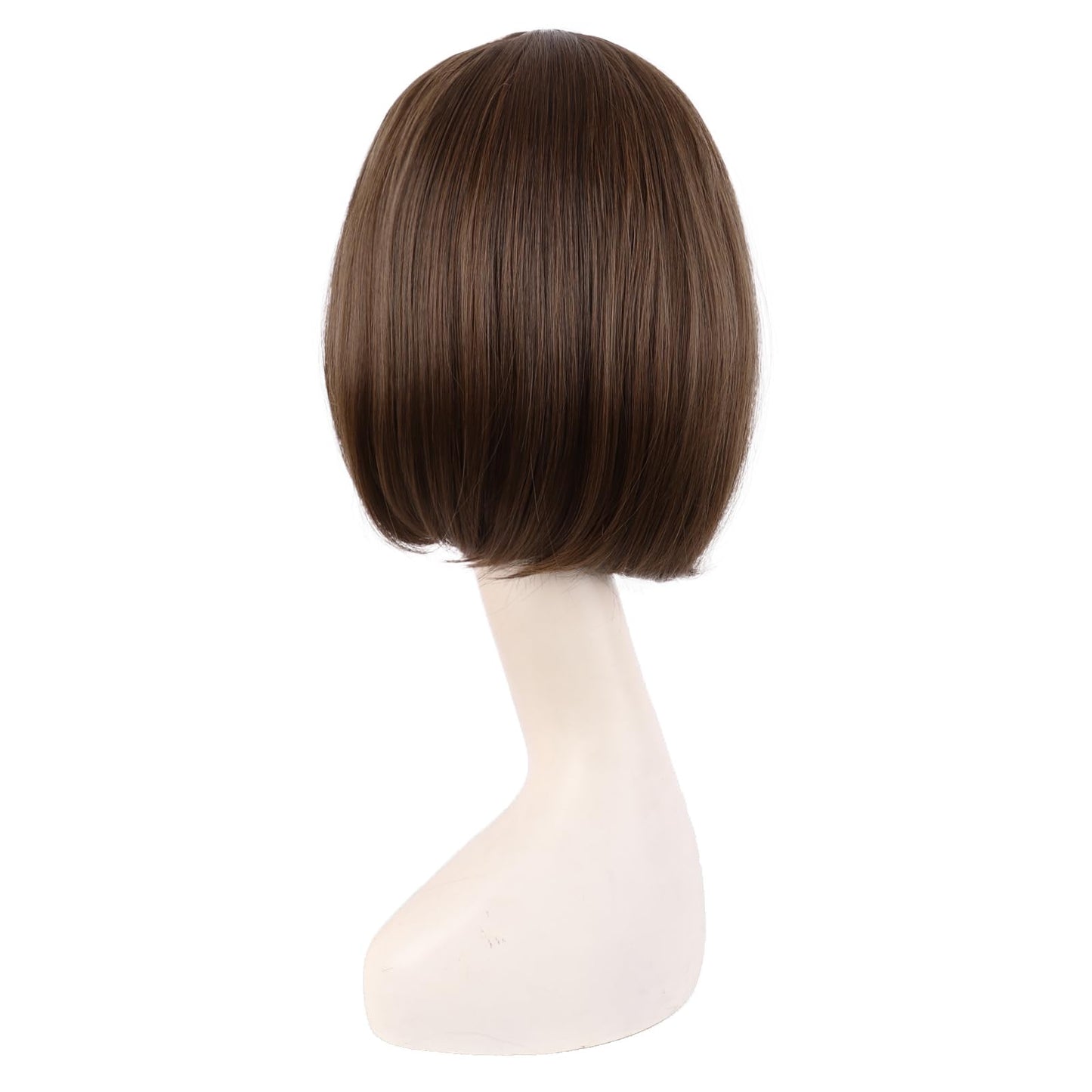 MapofBeauty 12 Inch/30 cm Fashion Unisex Short Straight Beauty Wig (Brown)