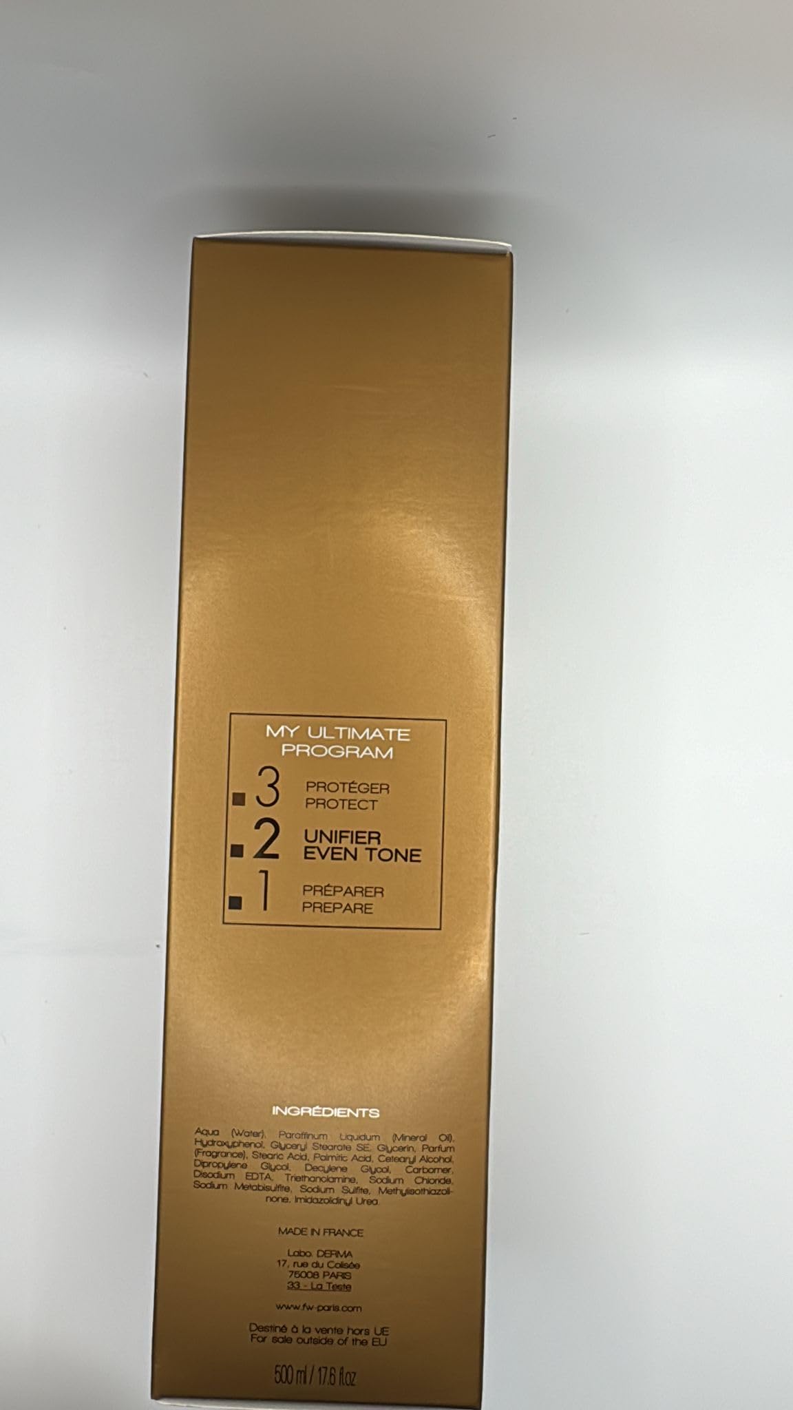 FAIR & WHITE 2: Gold Revitalizing Body Lotion | 500ml / 17.6fl.oz | with Argan Oil, Vitamin E and Shea Butter
