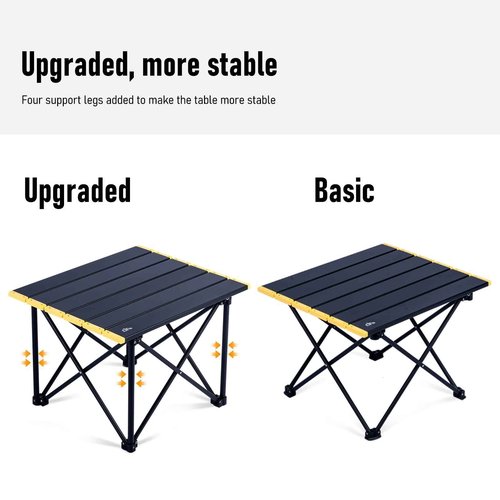 iClimb Ultralight Compact Camping Folding Table with Carry Bag (Reinforced Nature - XL)