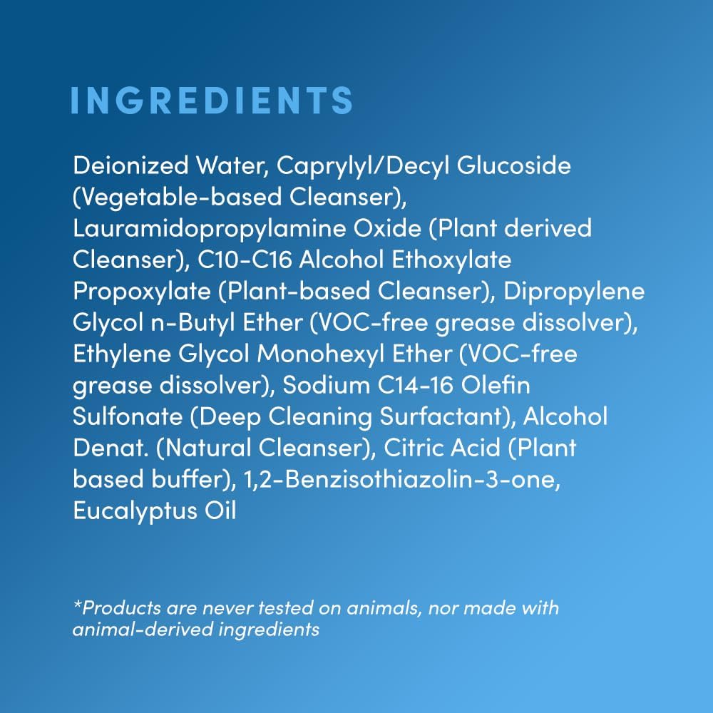 Clean Revolution Dish Spray, Refill Supply, Powerful Formula Cuts Through Grease, Fragrance Free, 128 Fl Oz