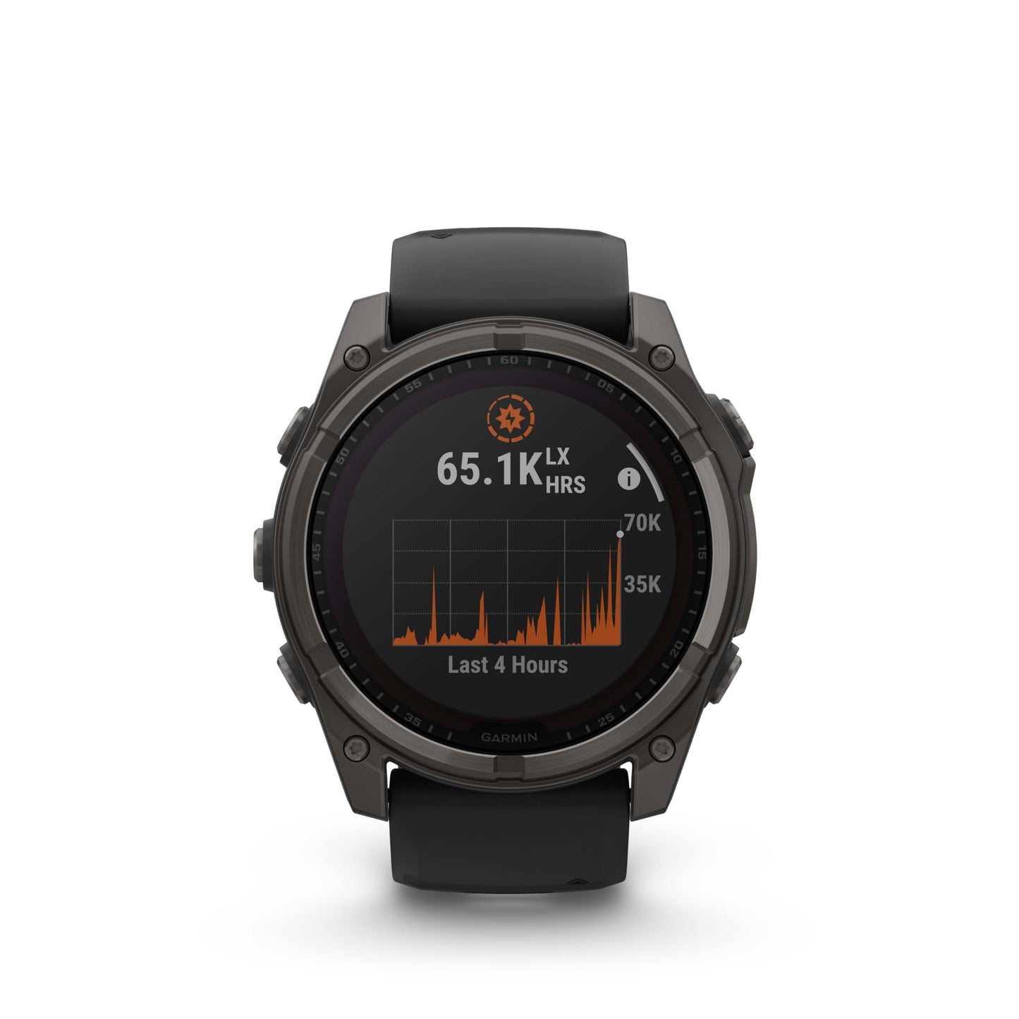 Garmin Fenix 8 - 51 Mm, Solar, Sapphire, Carbon Gray Dlc Titanium Gps Multisport Smartwatch With Black/Pebble Gray Silicone, Voi