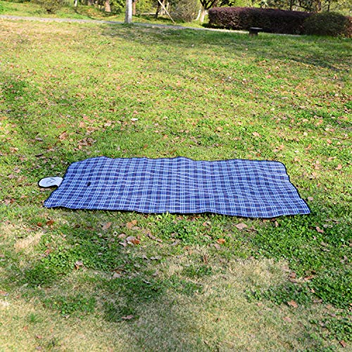 Wind Tour Waterproof Picnic Blanket with Carry Strap - Foldable Sandproof Outdoor Mat for Camping, Beach, Park - 59" x 7...