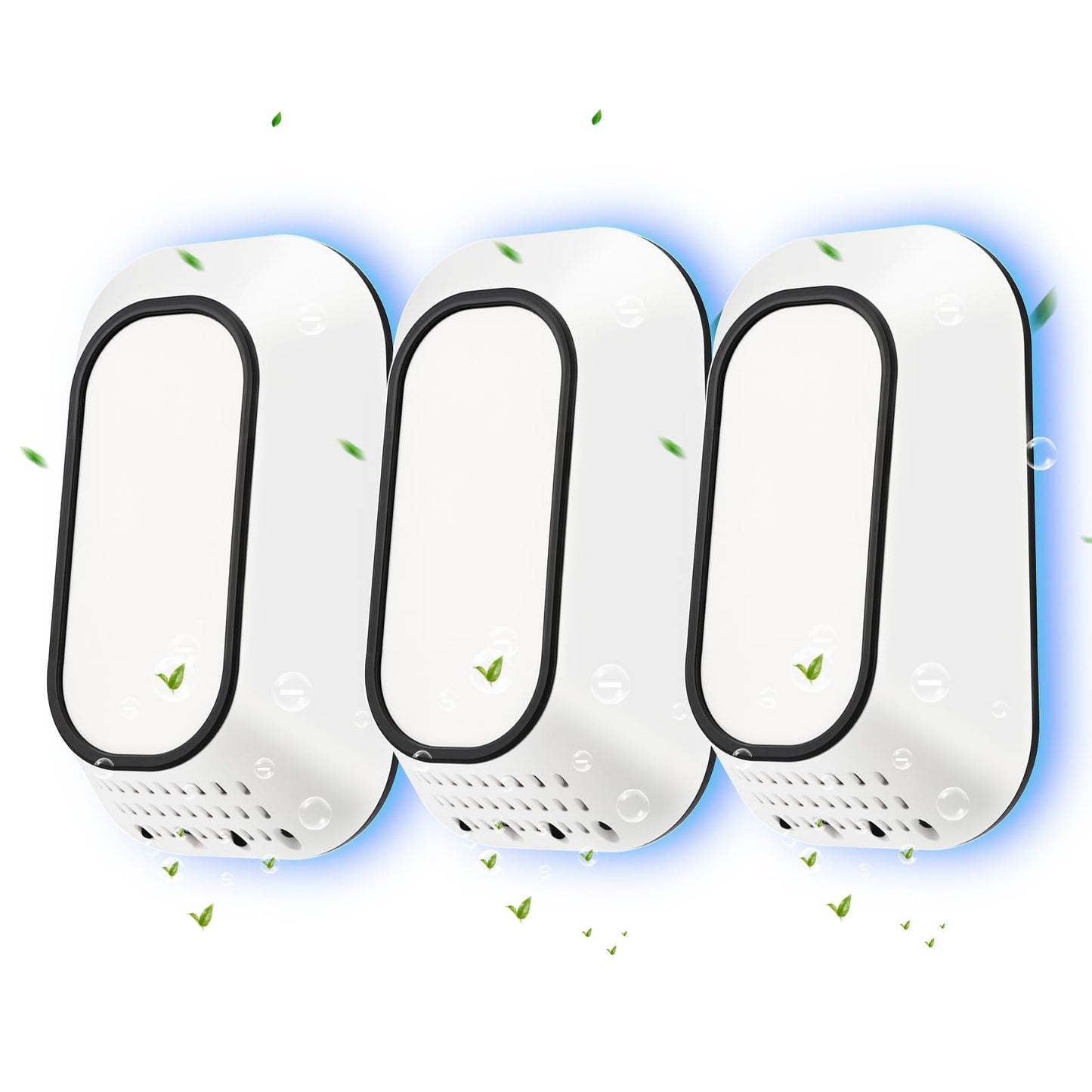 PVACG Plug In Ionizer Air Purifier With 4 Negative Ion Output Heads,Small Air Freshener With Backlight,Quiet and Energy-Saving,
