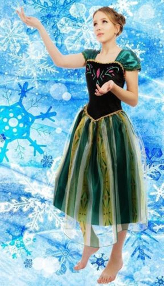Lovely Mermaid Queen Princess Adult Women Dress Costume Cosplay Halloween (dress with necklace,M=6-8 US SIZE)