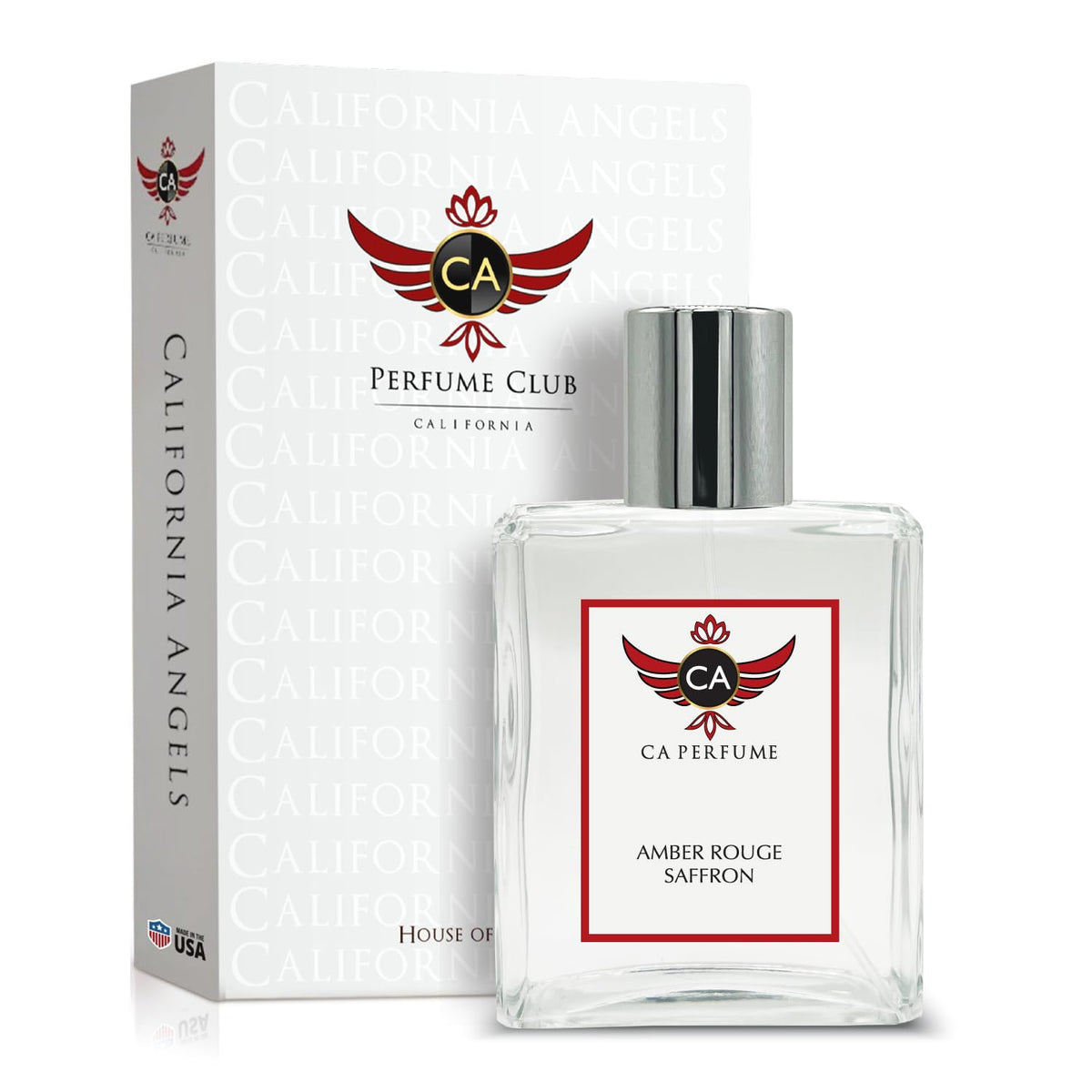CA Perfume Amber Rouge Saffron For Women & Men Parfum Spray Bottle 3.4 Fl Oz/100ml-X1