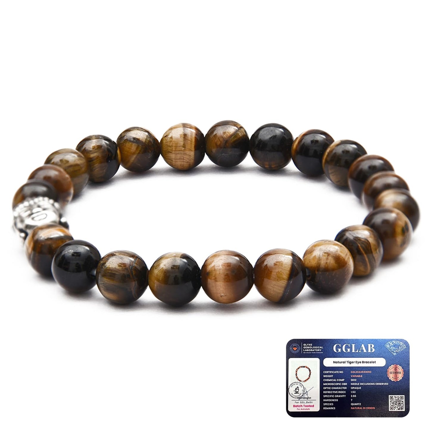 Astrotalk Tiger Eye Bracelet | Healing Crystal for Confidence & Protection | Natural Tiger Eye Stone | Crystal Bracelet for Wome