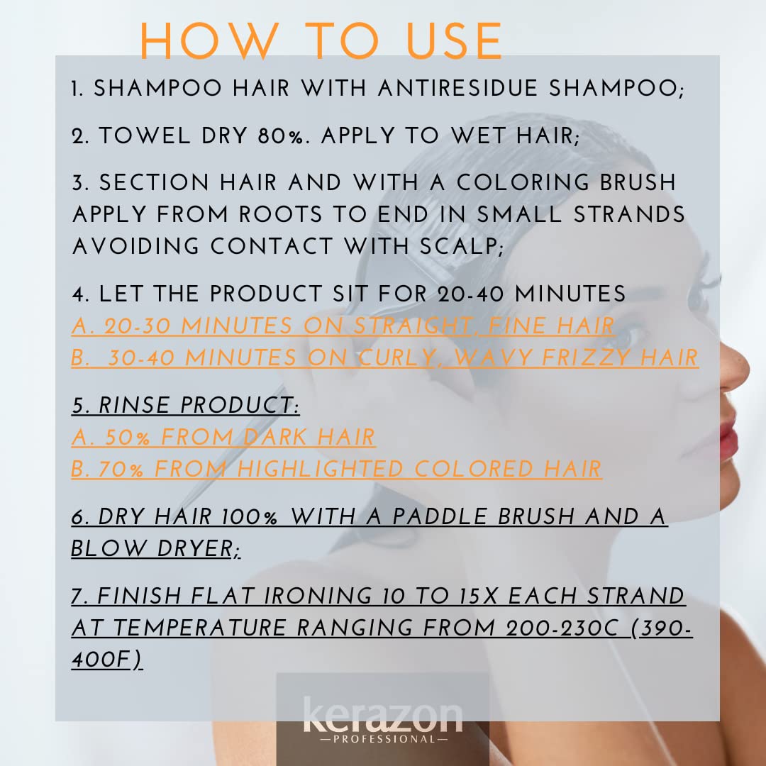 KERAZON Brazilian Hair BTX Treatment mask 32oz 946ml provides repair for damaged, dry, smoothing. New packaging, original formul