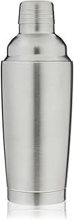 True Vacuum Insulated Cocktail Shaker for Cold Brew Cocktails, Stainless Steel Martini Shaker with Strainer, Home Bar Tool...