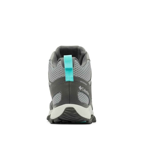 Columbia Women's Granite Trail Mid Waterproof, Titanium Grey Steel/Bright Aqua, 8