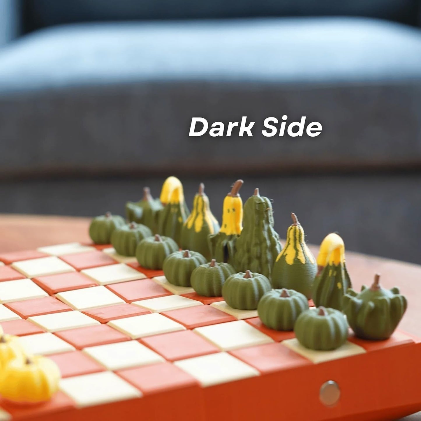 Forgecore Gourd Games, Pumpkin Game Set: Magnetic Chess Checkers, Dice Tower, Cribbage, Card Holder, Gourd Gambit Pumpkin Chess Expansion Pack, 3D Printing Portable Adult Pumpkins Board Game Set(#2)