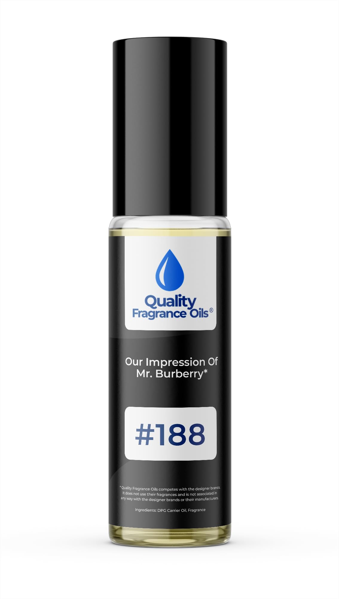 Quality Fragrance Oils' Mr. Burb. Impression #188 | Long-Lasting Perfume Oil, Alcohol-Free, Strong Scent, 10ml Roll-On | Affordable Alternative to Designer Fragrances