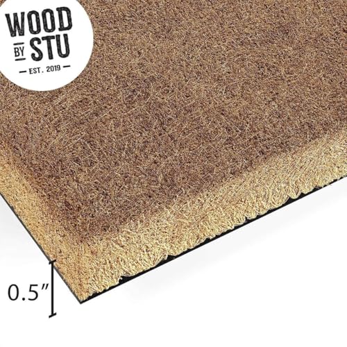 WoodByStu Happy Campers | Camping Welcome Mat | Custom Door Mat | Personalized Doormat | Camper Decor | Camper Doormat | C...