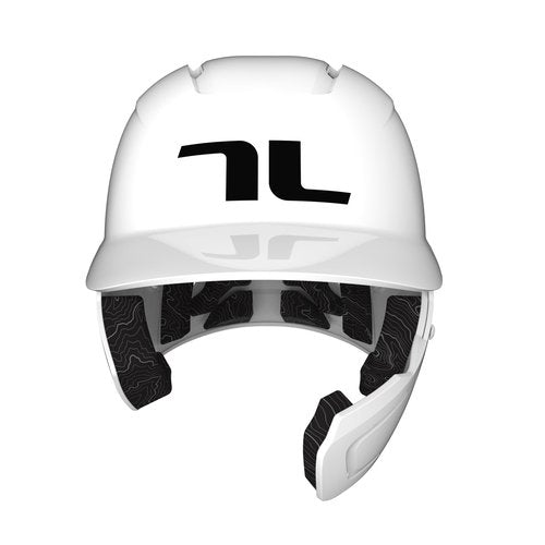 TUCCI Potenza Batting Helmet with Jaw Flap, L/XL, Gloss White, Right-Handed Hitter