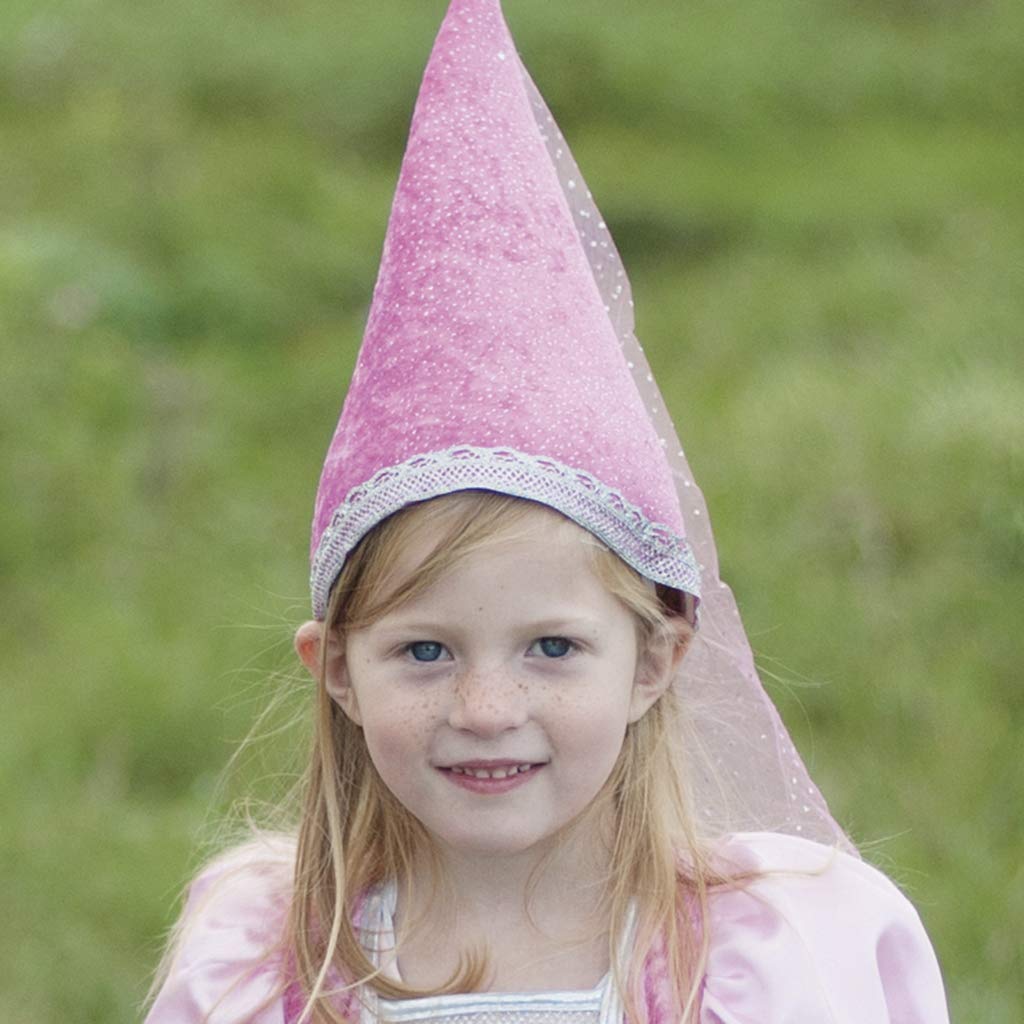 Great Pretenders Diamond Sparkle Princess Hat for Girls, Pink & Silver | Classic Princess Dress-Up Accessory
