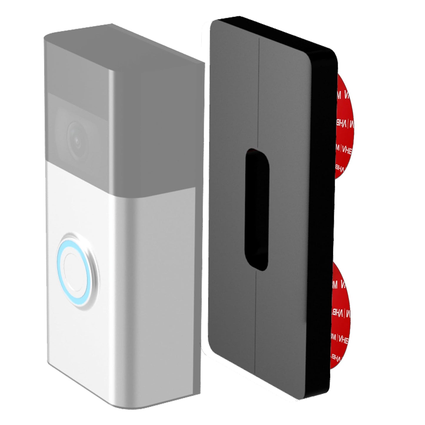 Mars Outpost No-Drill Mount for Video Doorbell 3, Doorbell 3 Plus, Video Doorbell 4, Battery Doorbell Plus, Battery Doorbell Pro