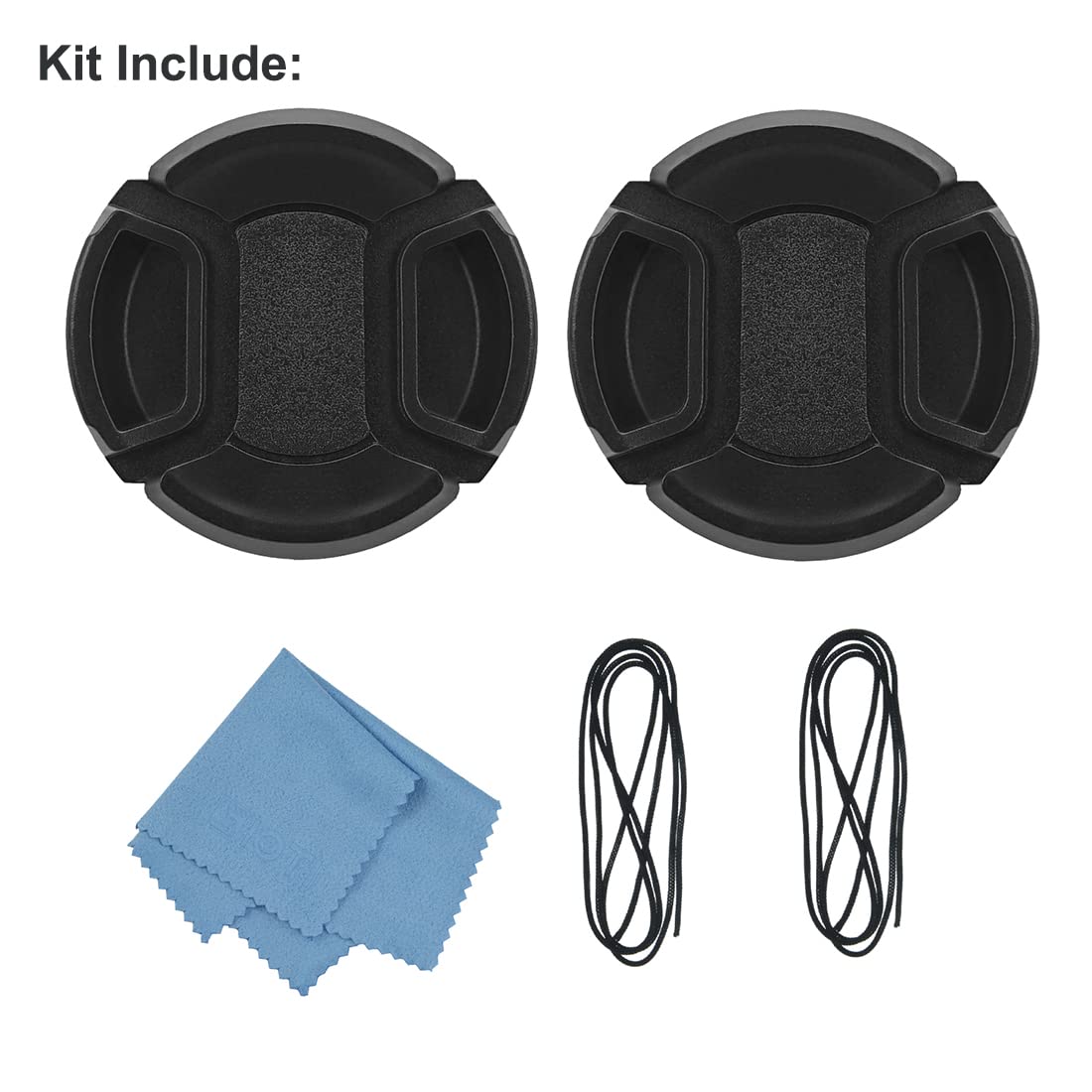 Sioti 43Mm Lens Cap (2 Packs), Camera Lens Cover, Compatiable For Almost All Brands Of Lenses(43Mm)