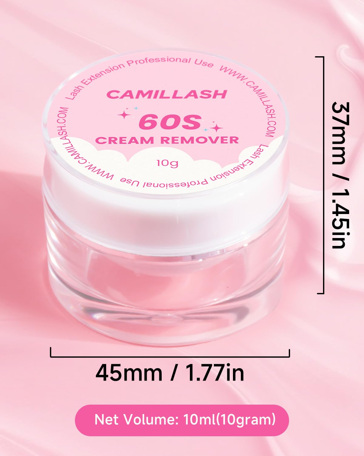 Lash Remover for Eyelash Extensions - Professional Grade, Fast & Gentle Adhesive Glue Dissolver - Suitable for Sensitive Eyes -