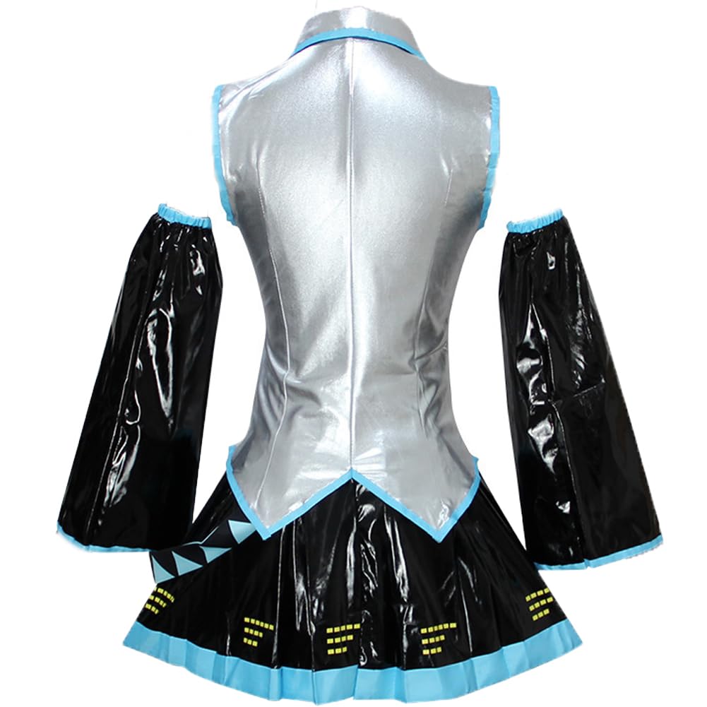 Anime Costume Party Dress Uniform For Women Full Set (Blue, XS)