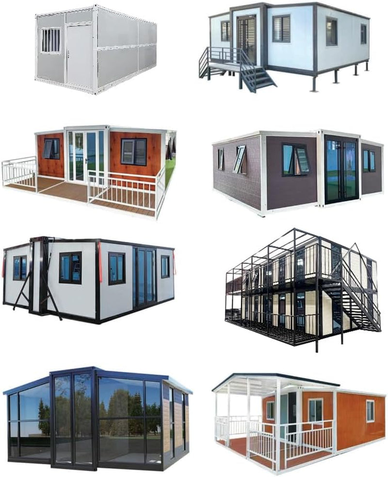 Tiny Home for Sale,20Ft 40FT Prefabricated House for Living Expandable Container House for 2 3 Bedrooms and 1 Fully Equipped Kitchen & Bathroom Modular Portable Design for Off-Grid Living