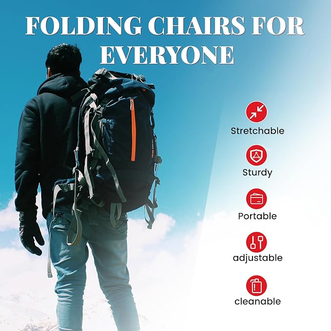 FXKS 2 Pack Upgraded Collapsible Stool Folding Stool with Cushion,Retractable Folding Stool Max Load Capacity 400lbs, Portable Telescoping Stools for Camping Hiking Outdoor BBQ -Black