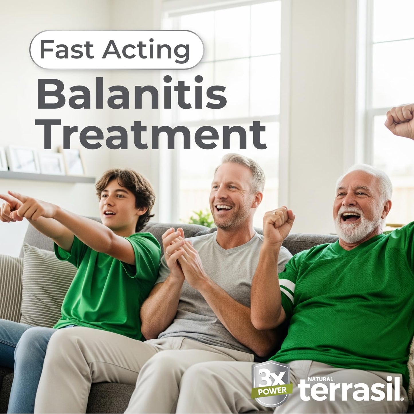 terrasil Balanitis Relief - Balanitis Treatment for Men, Natural Soothing Foreskin Ointment for Relief from Symptoms of Irritation, Itch, and Inflammation. Dermatologist Tested (.5oz)