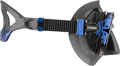 Cressi Naxos 2-Lens Masks, Black/Blue