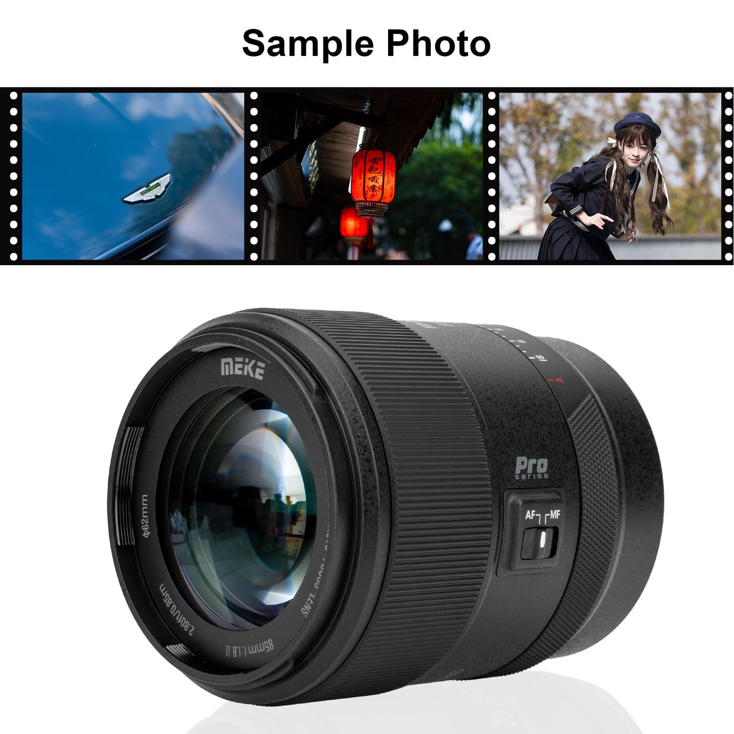 Meike 85mm f1.8 Pro Full Frame STM Auto Focus Medium Telephoto Lens High Resolution 8K Fixed Prime Portrait Lenses for Nikon Z Mount Mirrorless Cameras Z5 Z6 Z7 Z6II Z7II Z9 Z30 Z50 Z fc