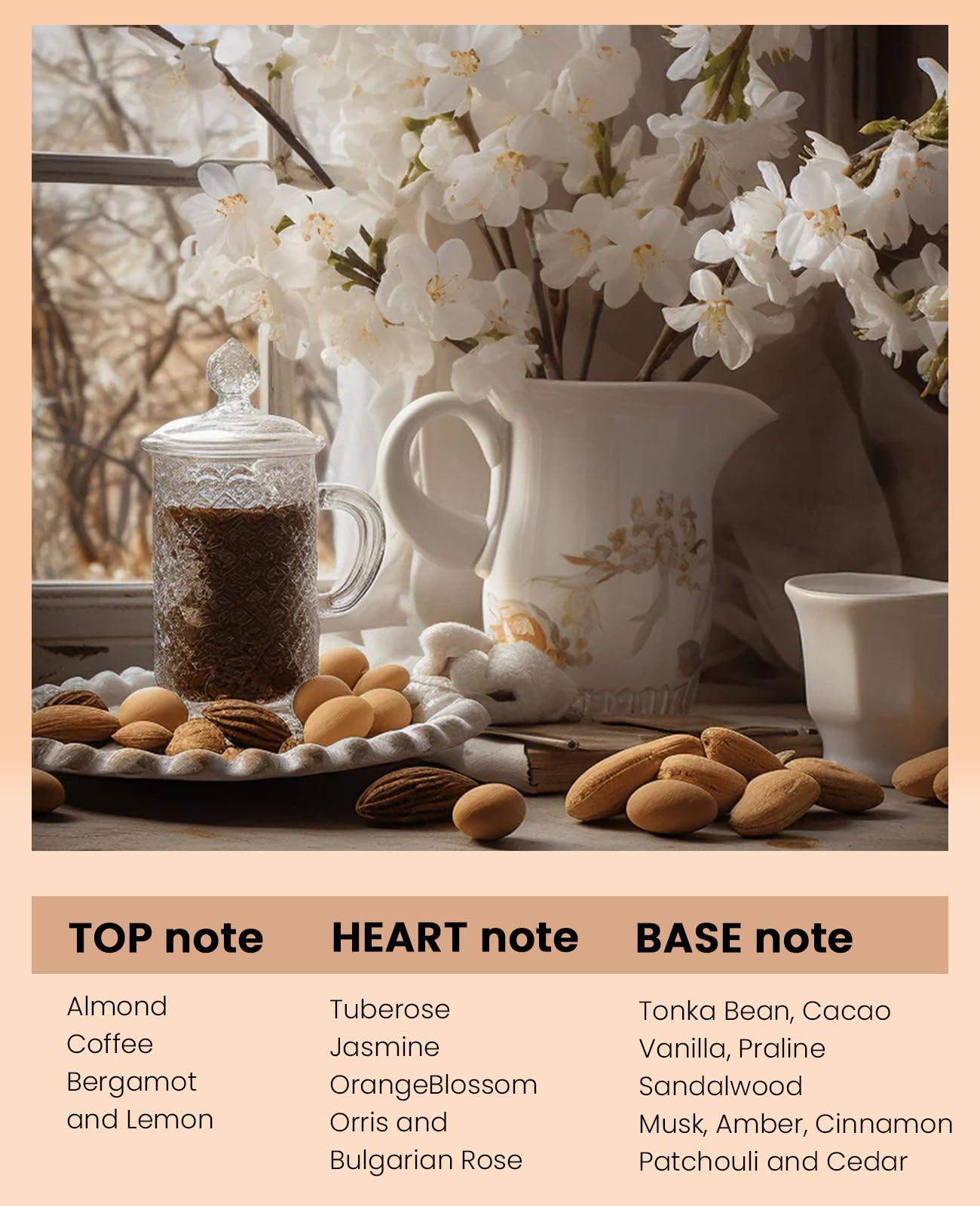 PUREAMOR Pheromones Perfumes for Women, Velvet Oriental Floral with Tuberose, Coffee &Tonka Bean, 0.34fl. Travel Perfume Oil Spray, Pheromone Cologne(No.98)