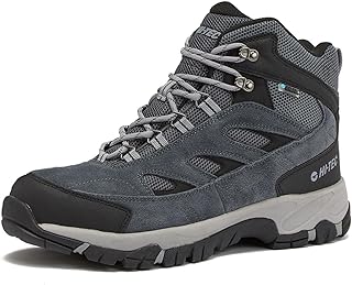 HI-TEC Yosemite WP Mid Waterproof Hiking Boots for Men, Lightweight Breathable Outdoor Trekking Shoes