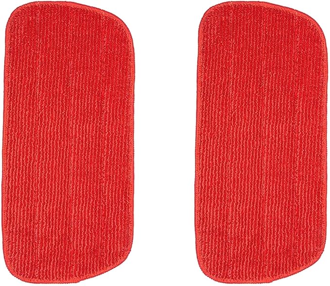 2 Pack Microfiber Reusable Replacement Mop Refill Mop Pads Compatile with OXO Good Grips Spray Mop,Dry & Wet Mopping Cloth Refills for Floor Cleaning (Mop is Not Included) (2 Pack), Red