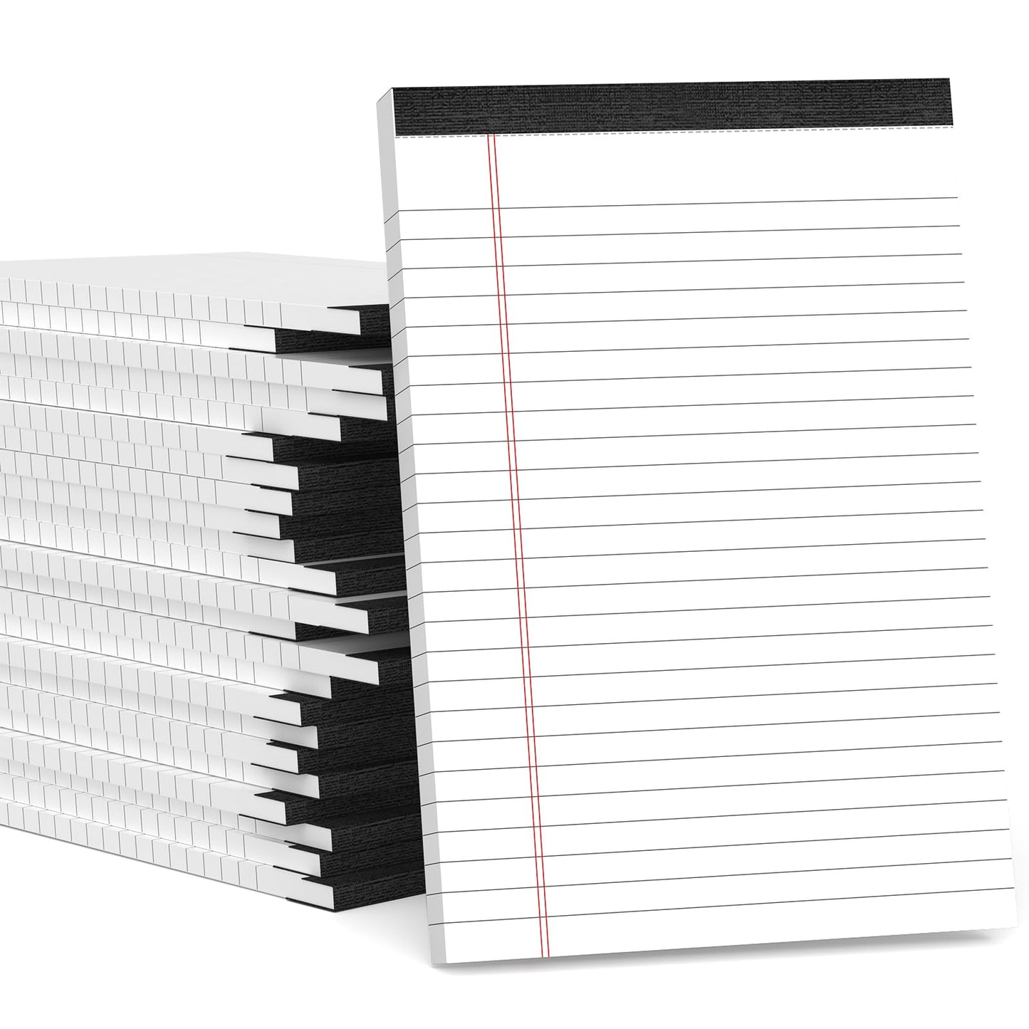 Legal Pads 5x8 Inch Writing Pads for Office Note Pads 5x8 for Work 80 GSM Paper College Ruled Legal Pad To Do List Notepad 30 Sheets 6 Pack Notebook Writing Pad Notepads for Grocery List Shopping List