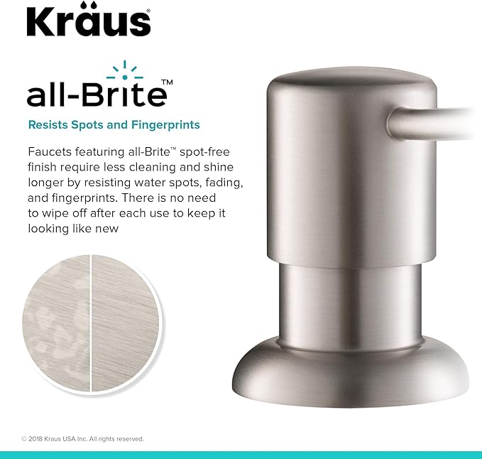 KRAUS Boden Kitchen Soap and Lotion Dispenser in Spot Free Antique Champagne Bronze, KSD-53SFACB
