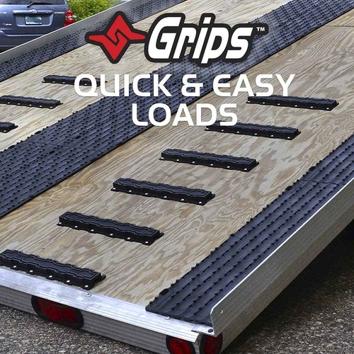 Caliber Grips Snowmobile Trailer Traction 6-Pc Set and High Profile Flex Glides 8-pc Set, 13200 and 13343