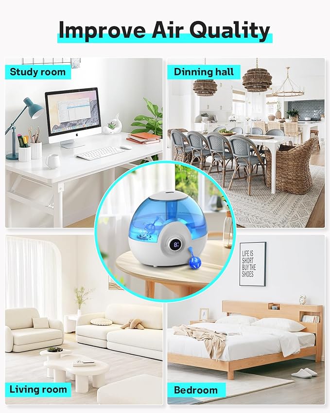 Leemone Humidifier Cleaner 20 Pack, Demineralization Cleaning Ball, Works in All humidifiers and Fish Tanks, Purifies Water, Prevents Hard Water Build-Up, Reduces Scale