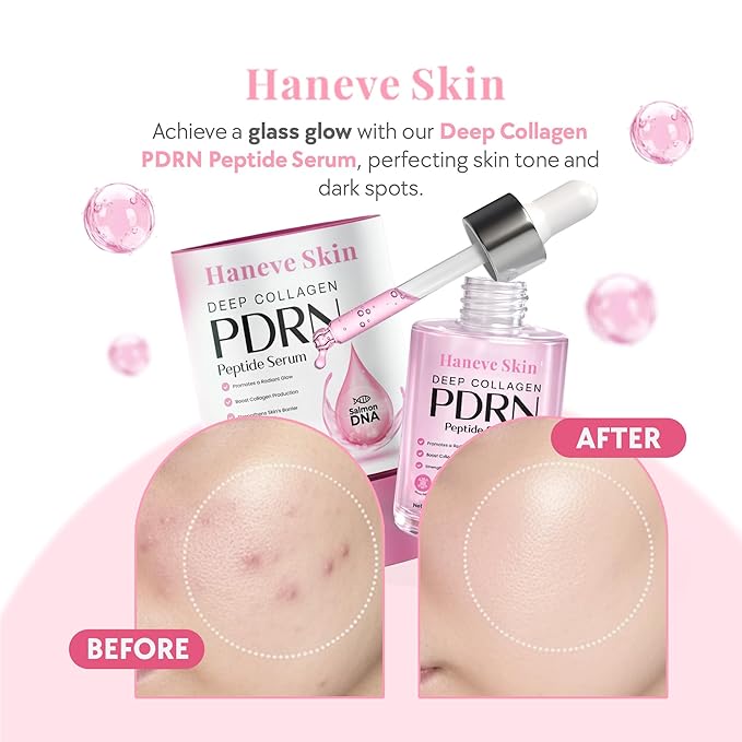 Deep Collagen PDRN Salmon DNA Peptide Serum with Niacinamide – Hydrating Facial Serum with Collagen-Supporting Peptides & Barrier-Strengthening Formula – For Smooth, Radiant, Moisturized Skin – 50ml