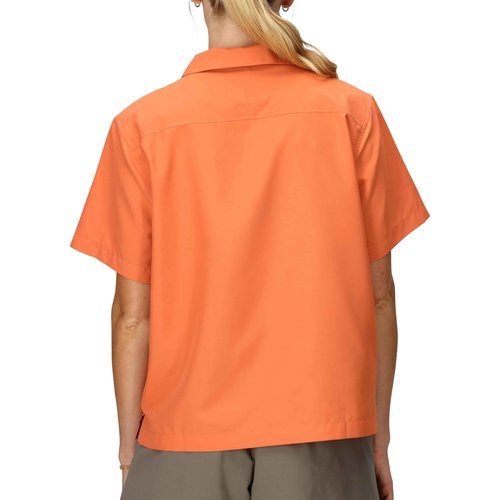 MARMOT Women's AirExchange UPF 40 Short Sleeve Camp Shirt - Lightweight Breathable Quick-Dry, Pomelo, X-Small