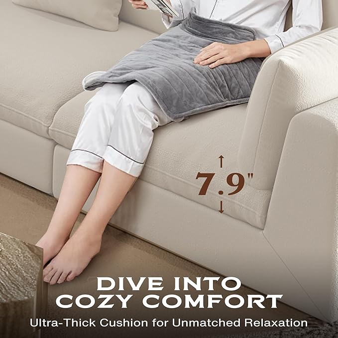 Fajiani Oversized Modular Sectional Sofa,Cloud Couch Deep Seat Sofa Cushion Covers Removable, Oversized Sectional Couches for Living Room (Loveseat-Cream White)