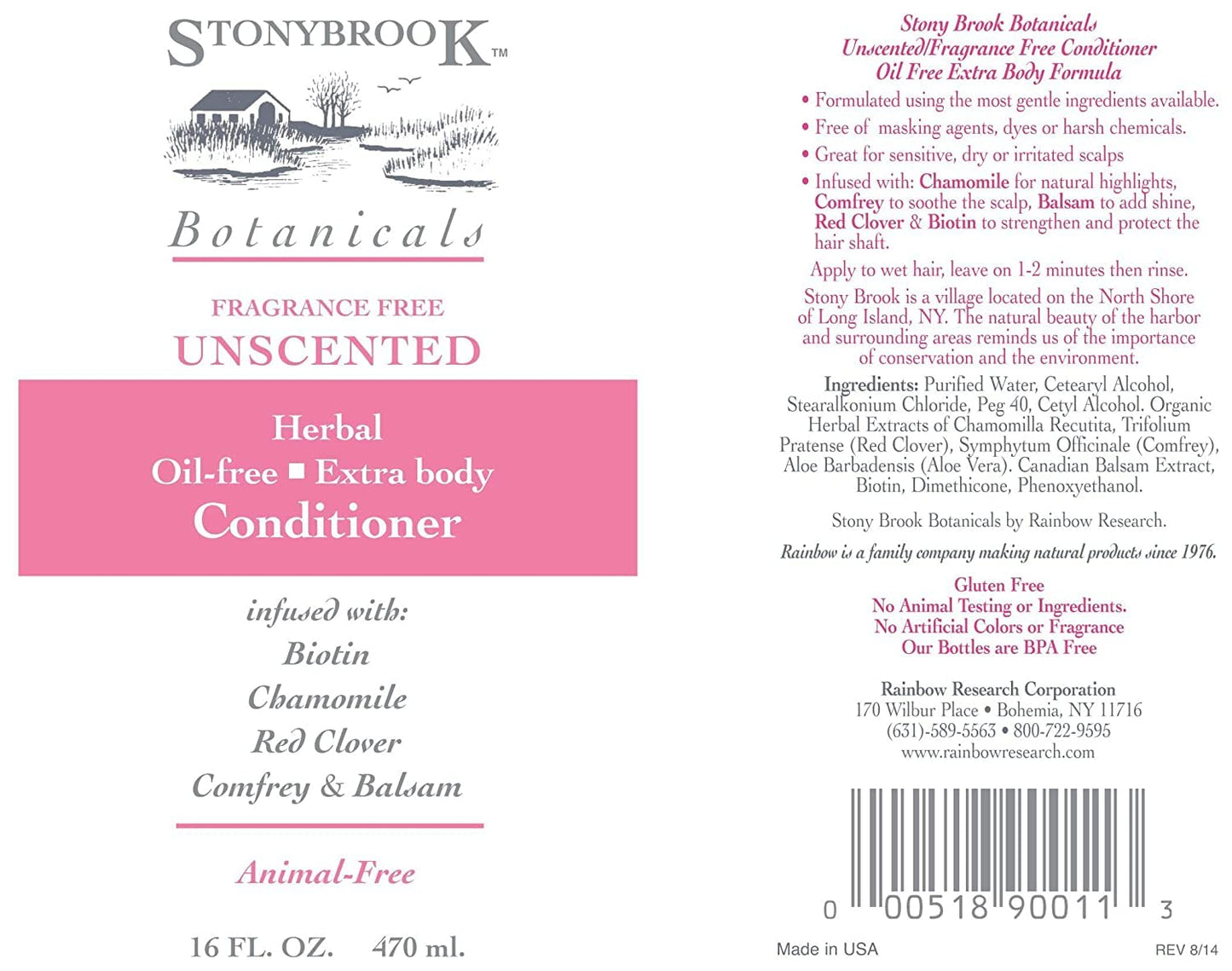 Stonybrook Conditioner Unscented -- 16 fl oz
