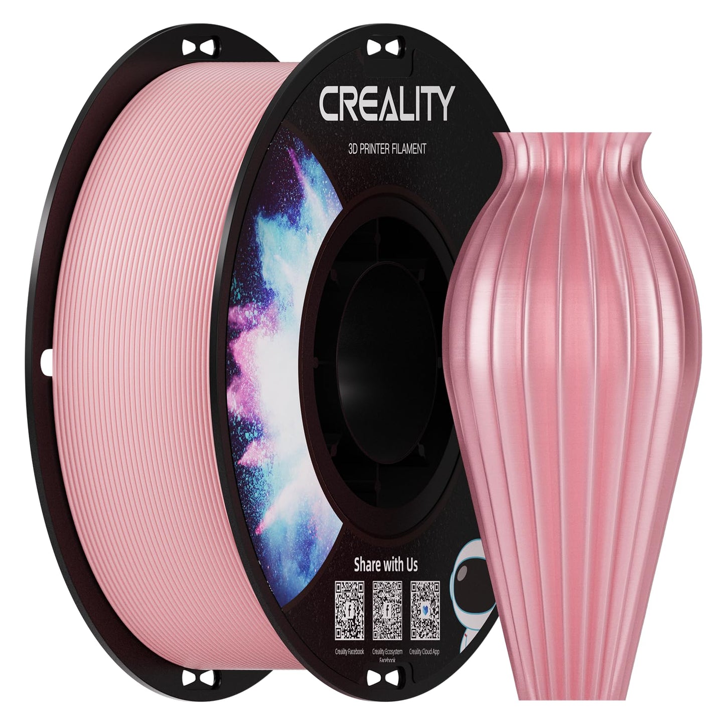 Creality PETG 3D Printing Filament 1.75mm, Excellent Toughness High Precision, Odorless Non-Toxic Moistureproof, 1 kg(2.2 lbs) f
