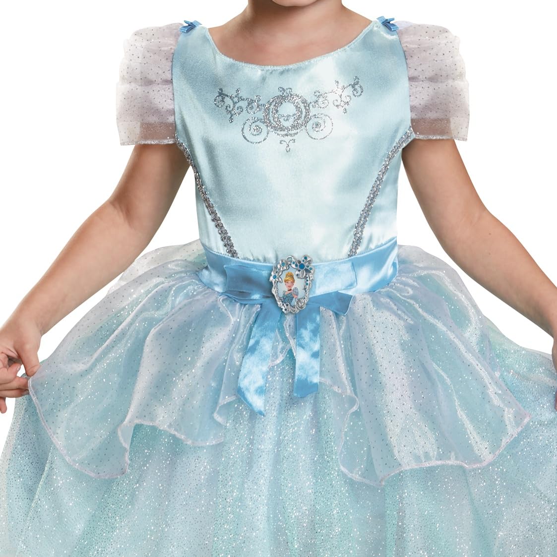 Disguise 82902M Cinderella Toddler Classic Costume, Medium (3T-4T) Blue/White