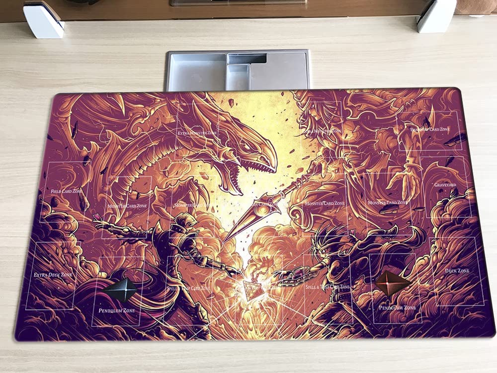 Mlikemat New Playmat Dark Magician CCG TCG Trading Card Game Mat + Free Bag (ZD014-200-A)