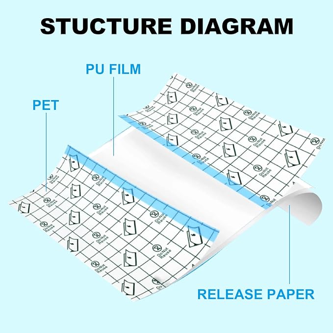 Tattoo Aftercare Bandage Autdor 2 Rolls 6"x 2 Yard Second Skin Tattoo Cover Up Patch Waterproof Tattoo Bandages Breathable Tattoo Cover Up Tape Transparent Tattoo Wrap for Tattoo Cover Protection Film